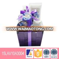 Luxuries bath set weave basket gift set