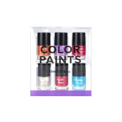 OEM/ODM Wholesale Selling 6*6ml New Style Eco Friendly Nail Polish In Printed Glass Bottle Gift Sets