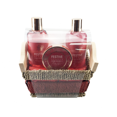 Wholesale bath Custom Home Bath And Body Spa Grass Basket Gift Set